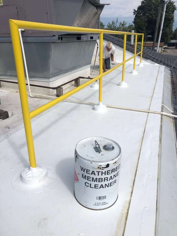 After - Extending The Life. Commercial roof maintenance