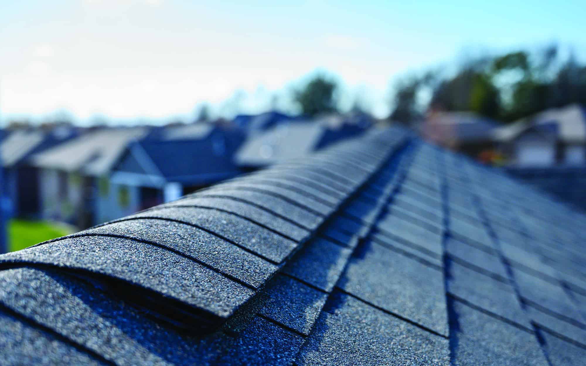 Close-up-image-of-shingle-roof