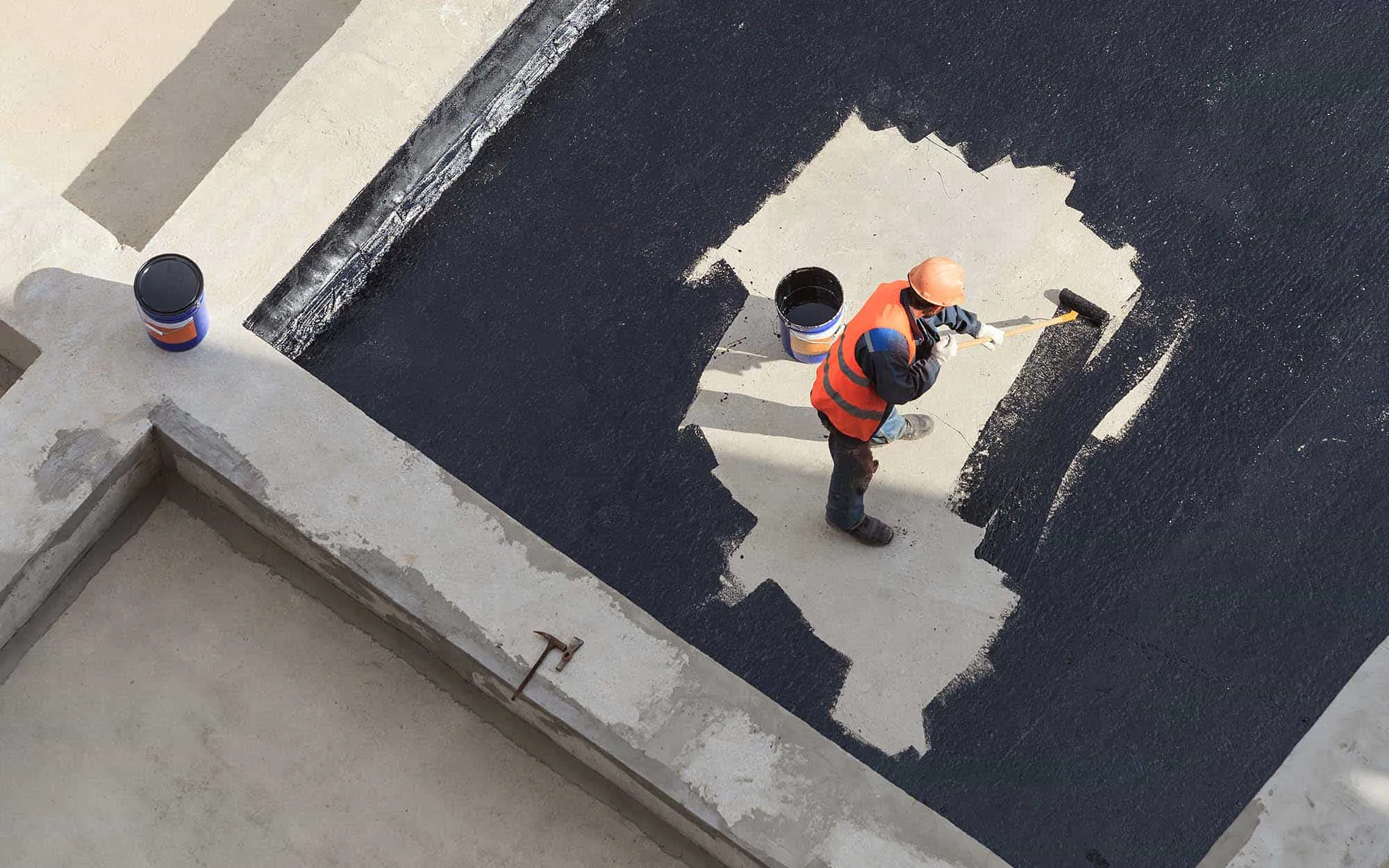Overhead-view-of-commercial-roof-restoration
